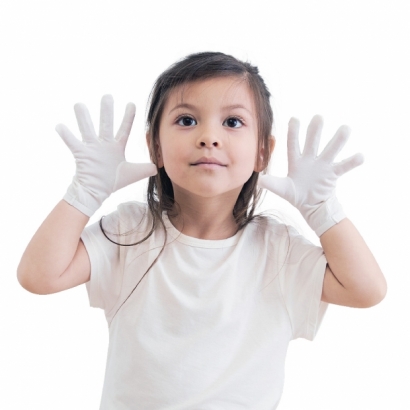 湿疹ひっかき防止 5本指アトピー手袋